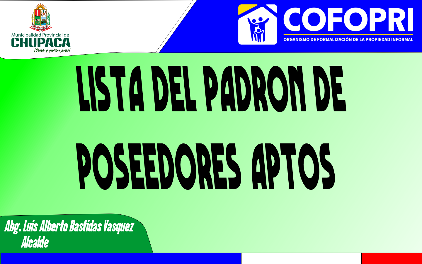 padron cofopri